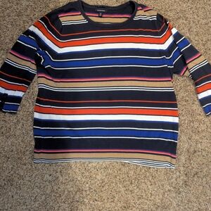 Lands' End Striped Sweater - Multicolor